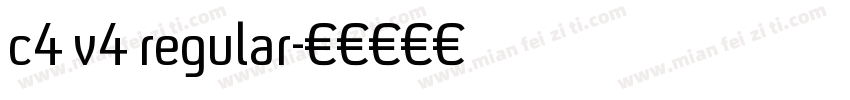 c4 v4 regular字体转换
